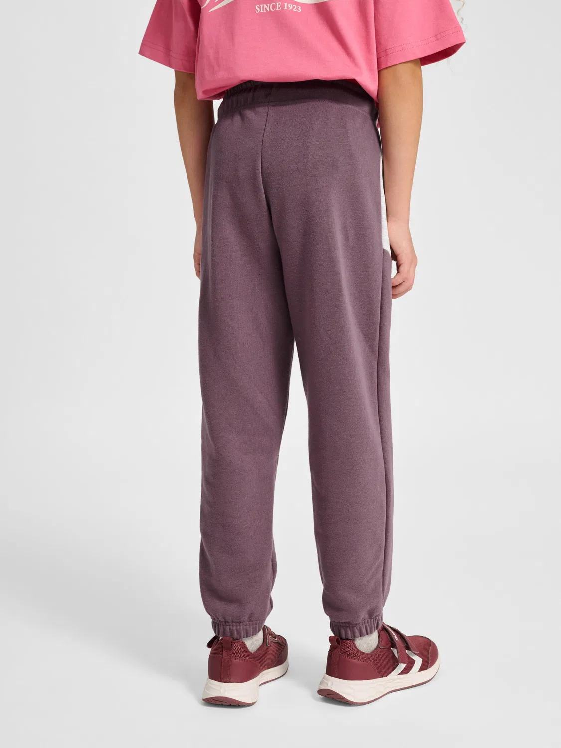 Детские спортивные штаны свободного кроя Hmljr Loose Blocked Sweatpant Bts Hummel, Hellzinngrau — фото 2