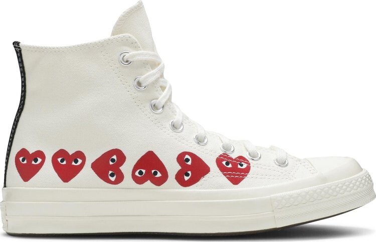 

Кроссовки Converse Comme des Garçons Play x Chuck 70 Hi Top Multi Heart, белый, Белый;серый, Кроссовки Converse Comme des Garçons Play x Chuck 70 Hi Top Multi Heart, белый