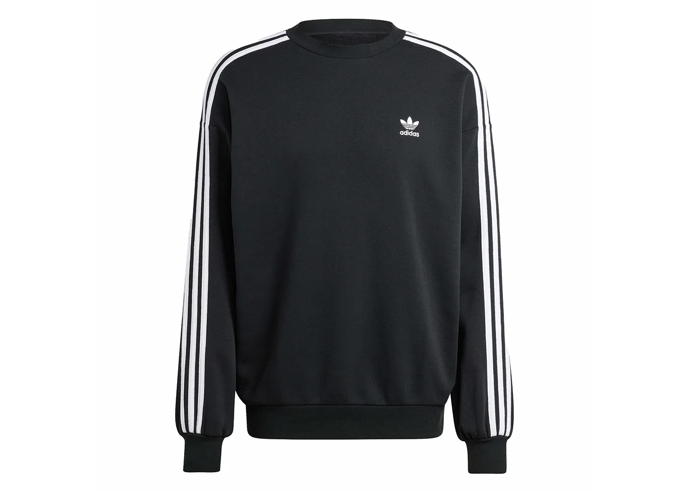Мужской свитшот оверсайз с длинным рукавом Adidas, Black