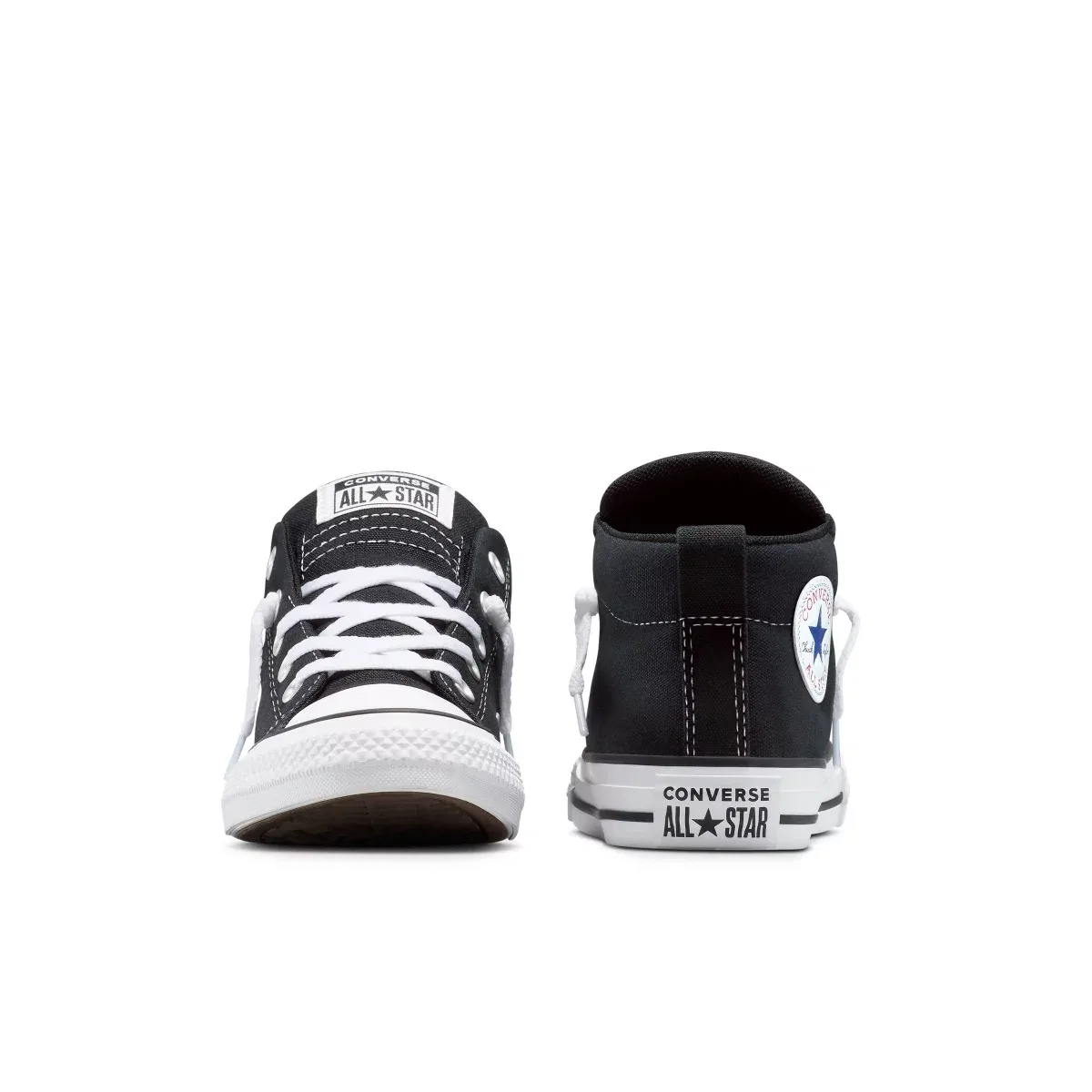 Детские кроссовки для девочек кеды с принтом Converse Kids Street Mid Top KIDS FOOTWEAR, Black — фото 4