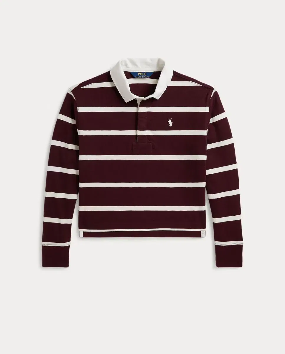 Детское поло для девочек из хлопка Polo Ralph Lauren, Burdeos
