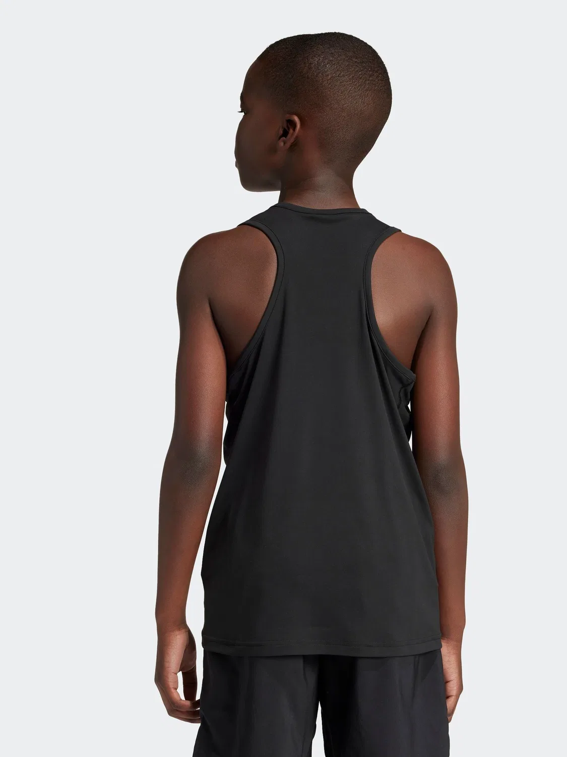 Майка для мальчиков Team Kids Tank Top adidas, черный — фото 2