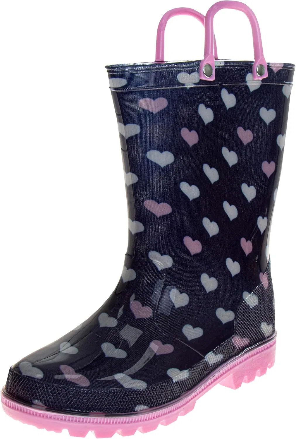 Детские резиновые сапоги с принтом Josmo, Navy Pink