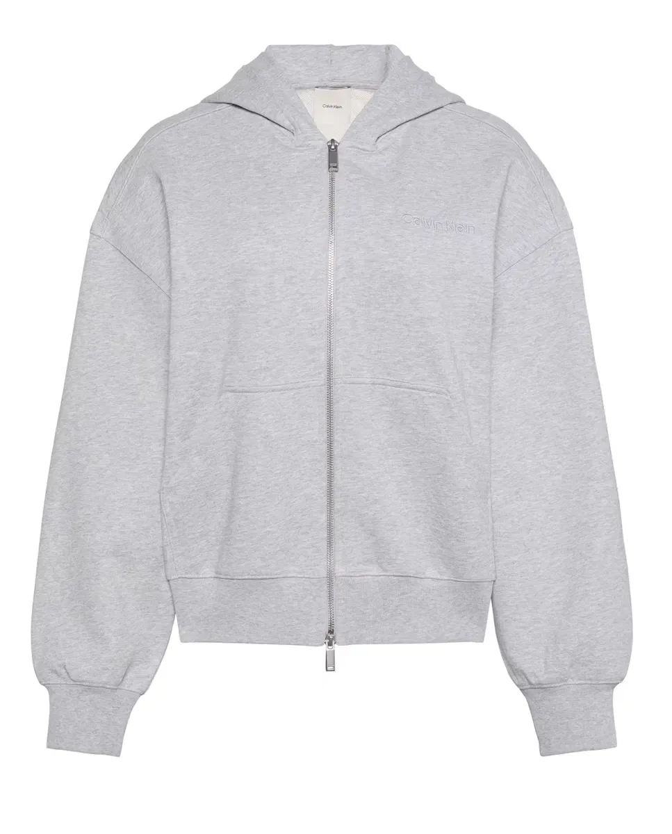 Женская худи на молнии Calvin Klein, Grey Light