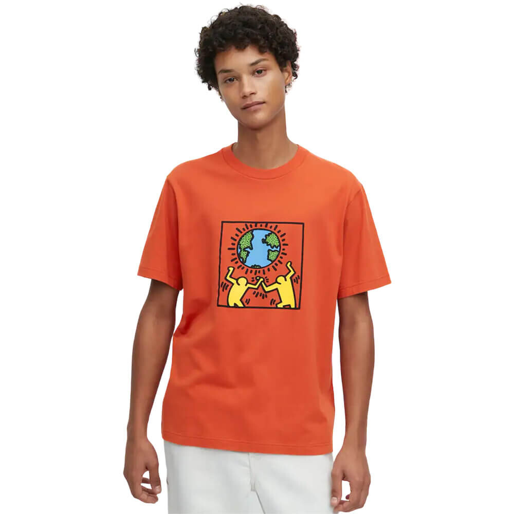 

Футболка Uniqlo Peace For All Ut Graphic (Keith Haring), оранжевый