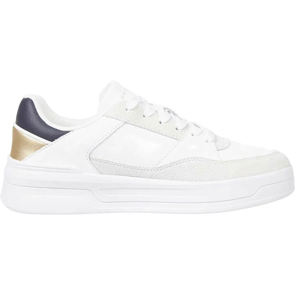 Кроссовки Tommy Hilfiger Essent Basket Metallic, белый — фото 3