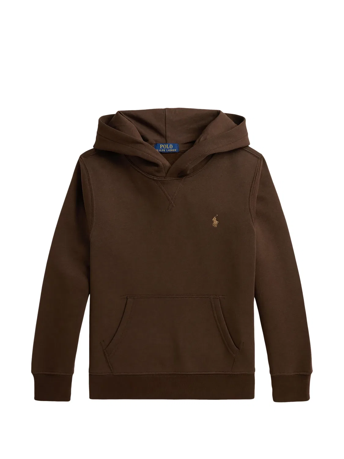 Детское худи с вышитым пони, коричневое Polo Ralph Lauren, коричневый