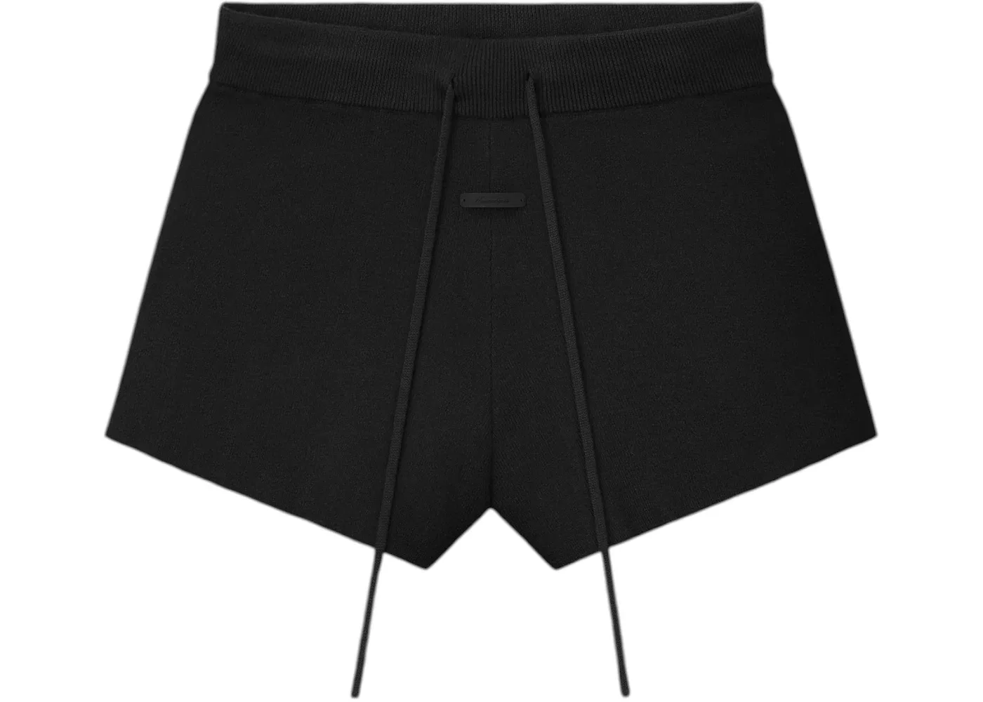 Женские шорты из рибаны Vintage Black Fear of God Essentials, Vintage Black