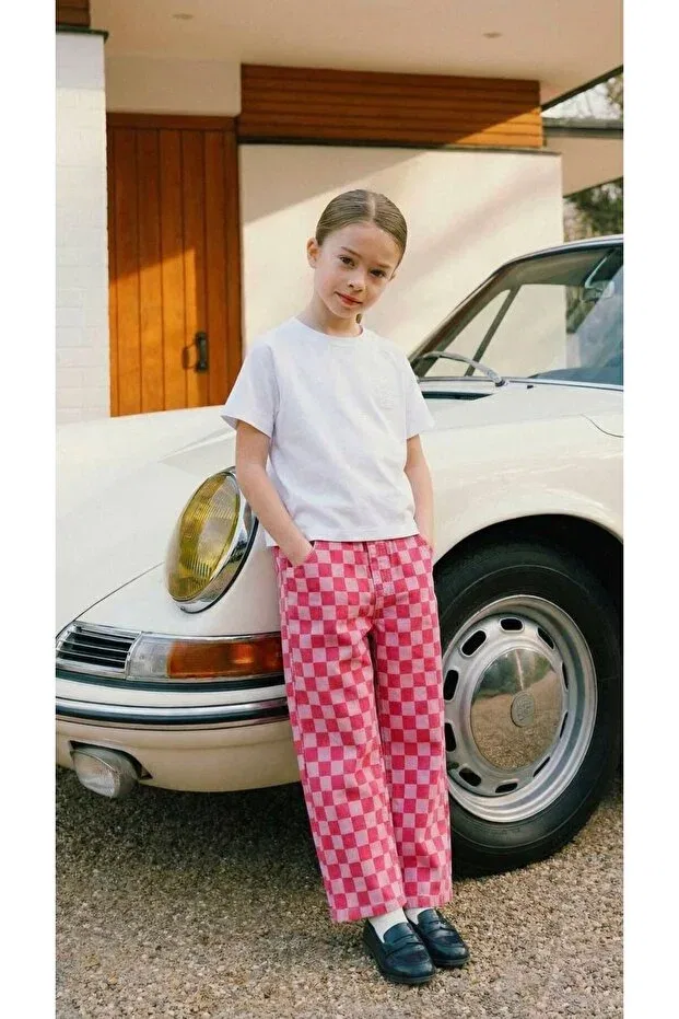 Детские брюки для девочек с принтом Dundeekids, Multicolor