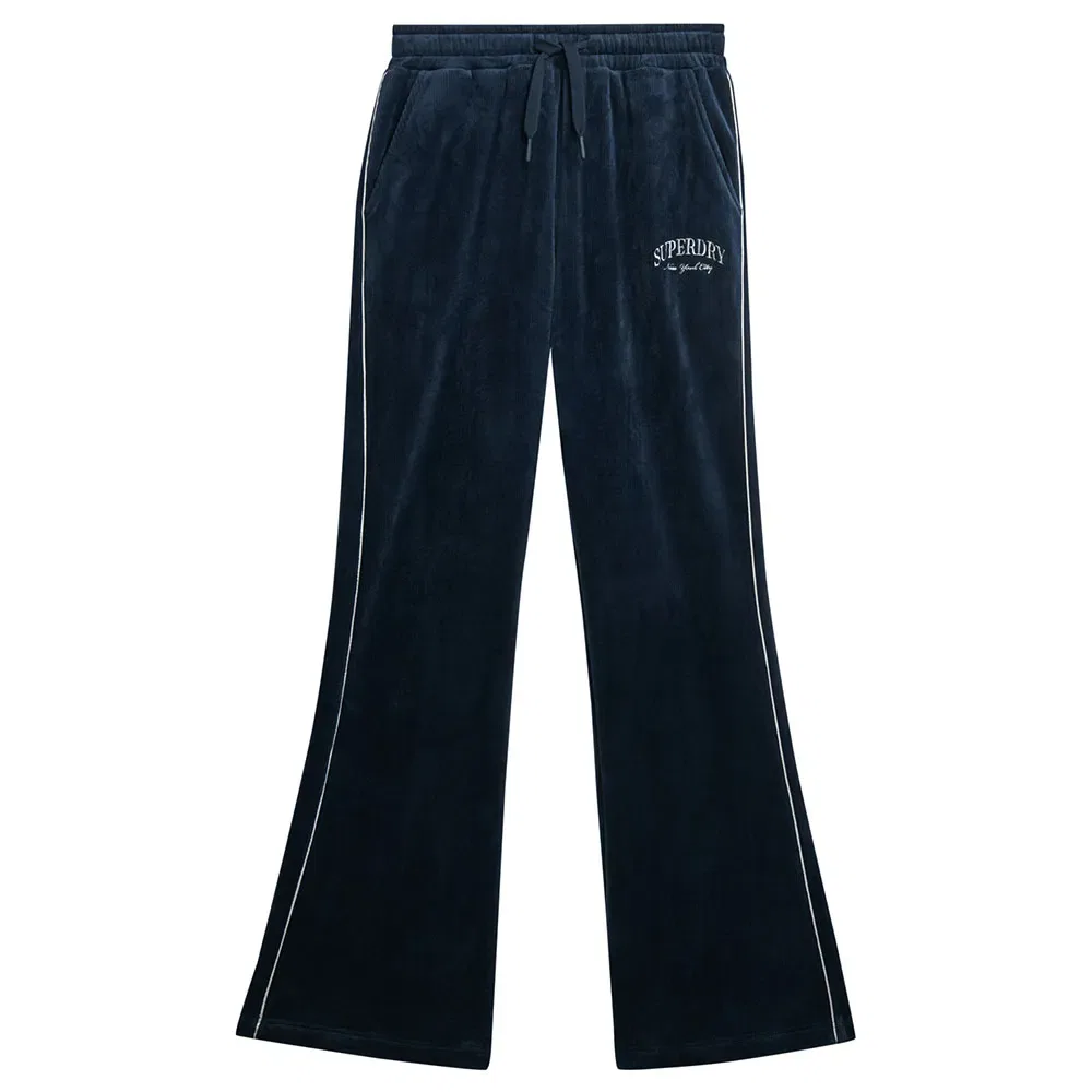 Женские спортивные штаны из велюра Country Club Velour Superdry, Blue — фото 3
