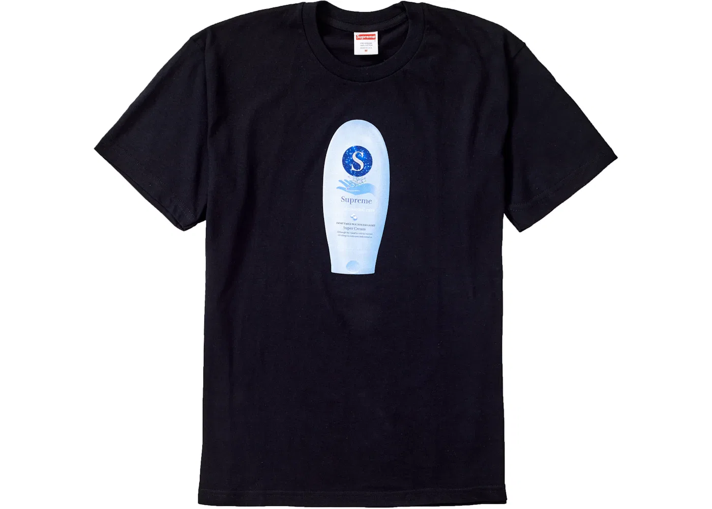 Мужская футболка с принтом Supreme Super Cream Tee, Black