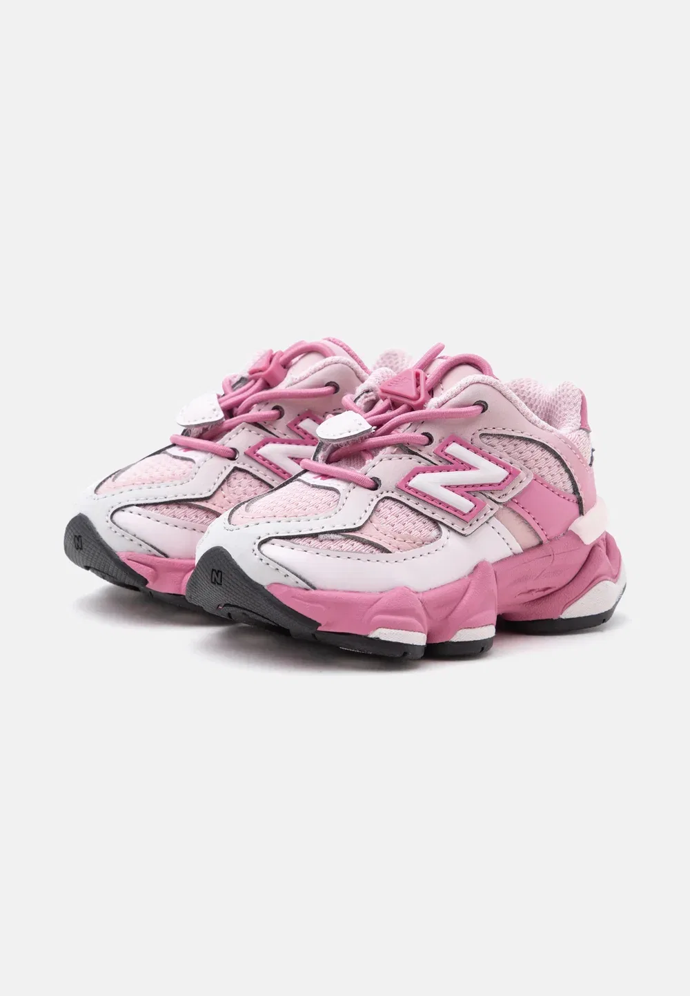 9060 унисекс - детская обувь New Balance, Pink Salt/Pink Eraser — фото 2