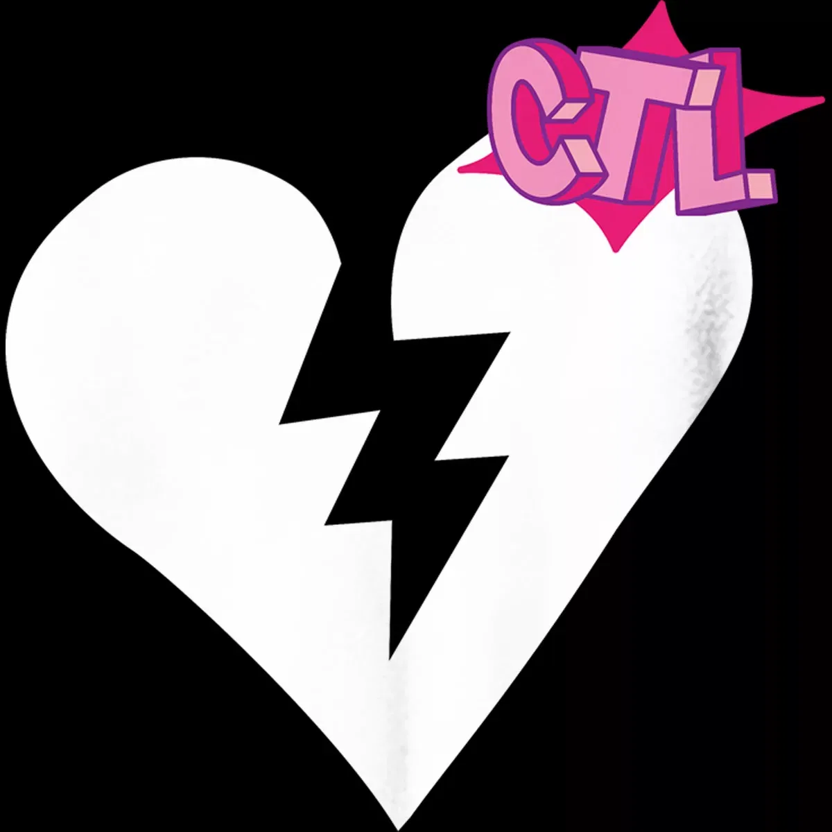 Детская футболка с принтом Fortnite Cuddle Team Leader Broken Heart, Fortnite, Black — фото 2