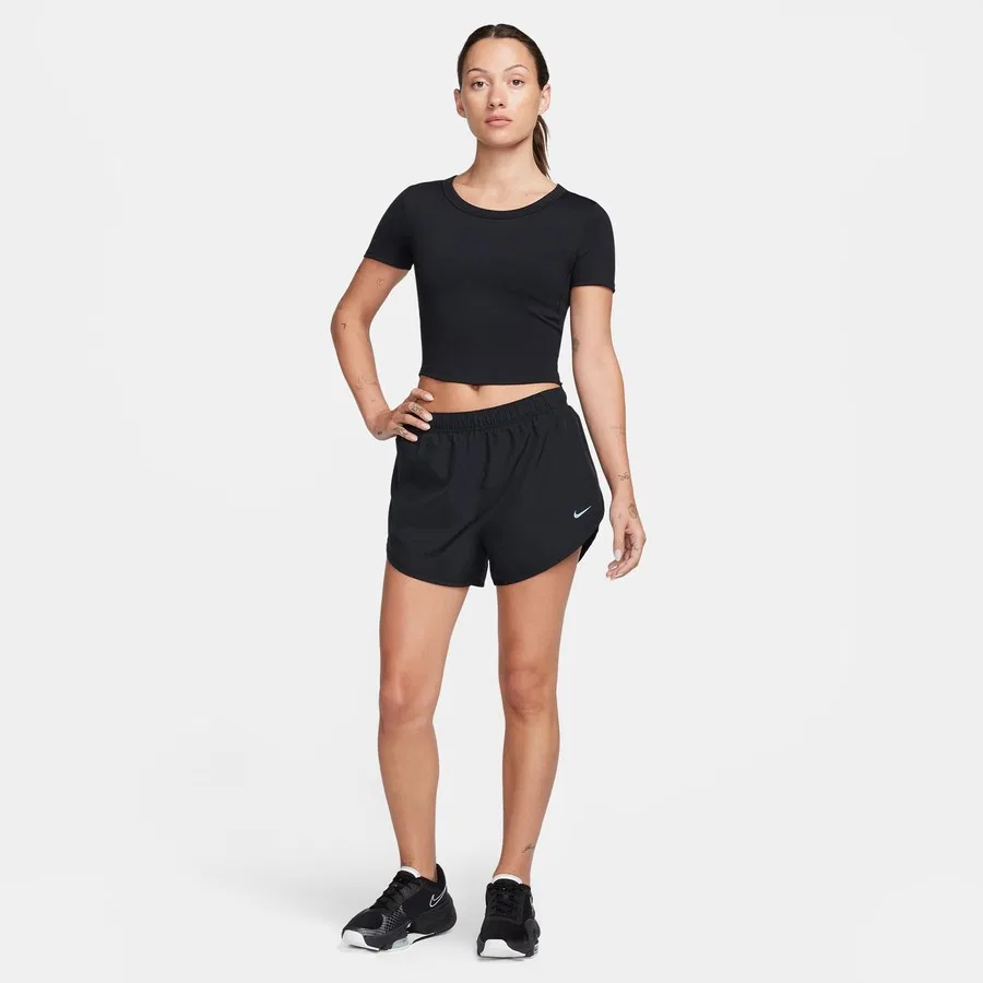 Женская футболка с длинным рукавом Dri-FIT One Fitted Nike, Черный — фото 3