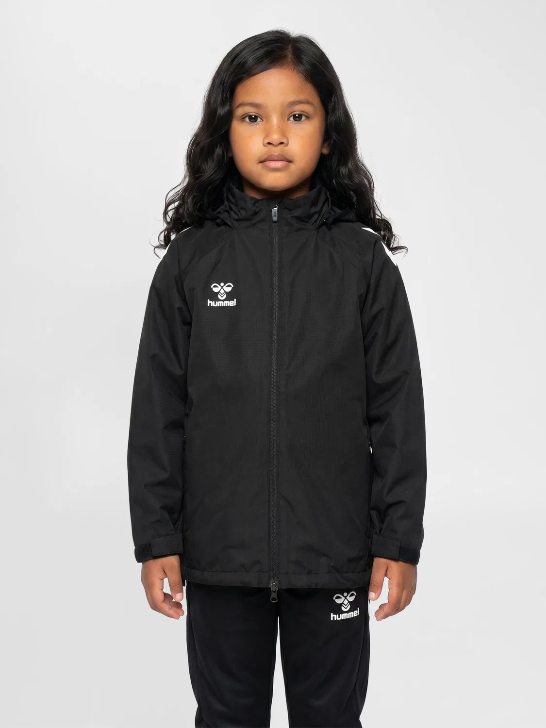 Детская куртка с капюшоном Hmllead Hummel, Schwarz
