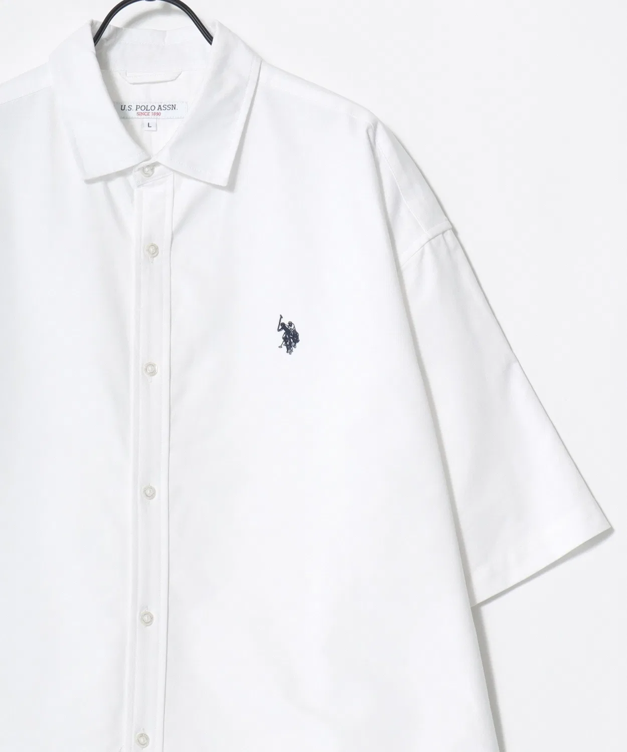 Мужская рубашка с длинным рукавомOxford Ombre U.S. POLO ASSN., White — фото 2