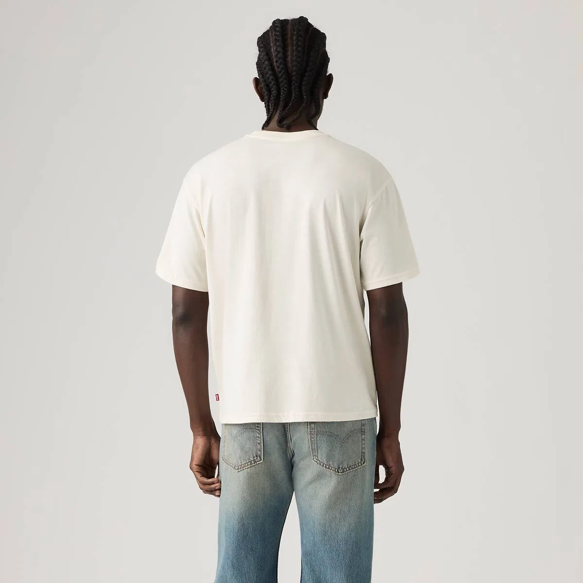Футболка свободного кроя с графическим принтом Levi's, Fish Hook Egret - White — фото 4