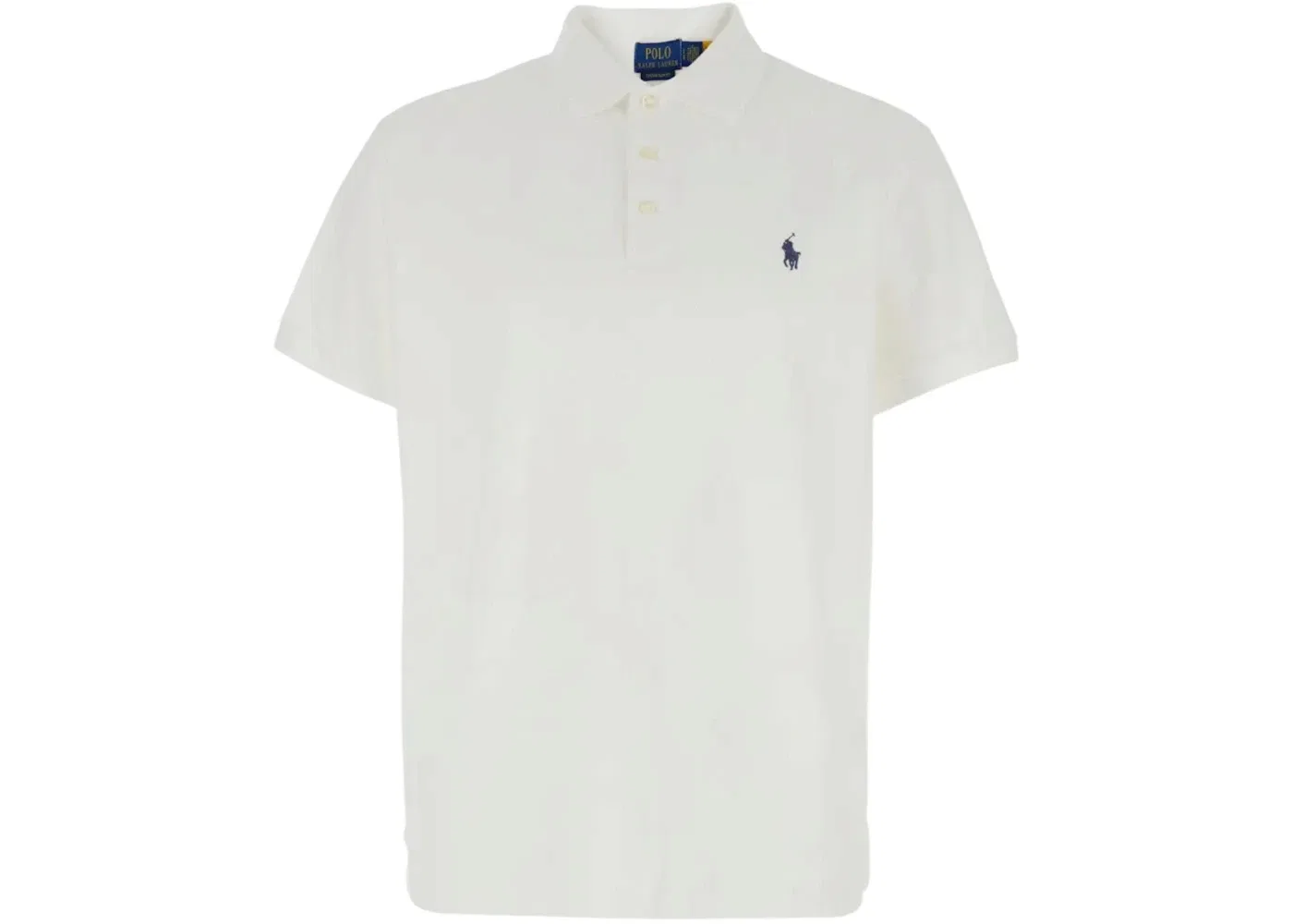 Мужское поло с фактурным узором Polo Ralph Lauren, White