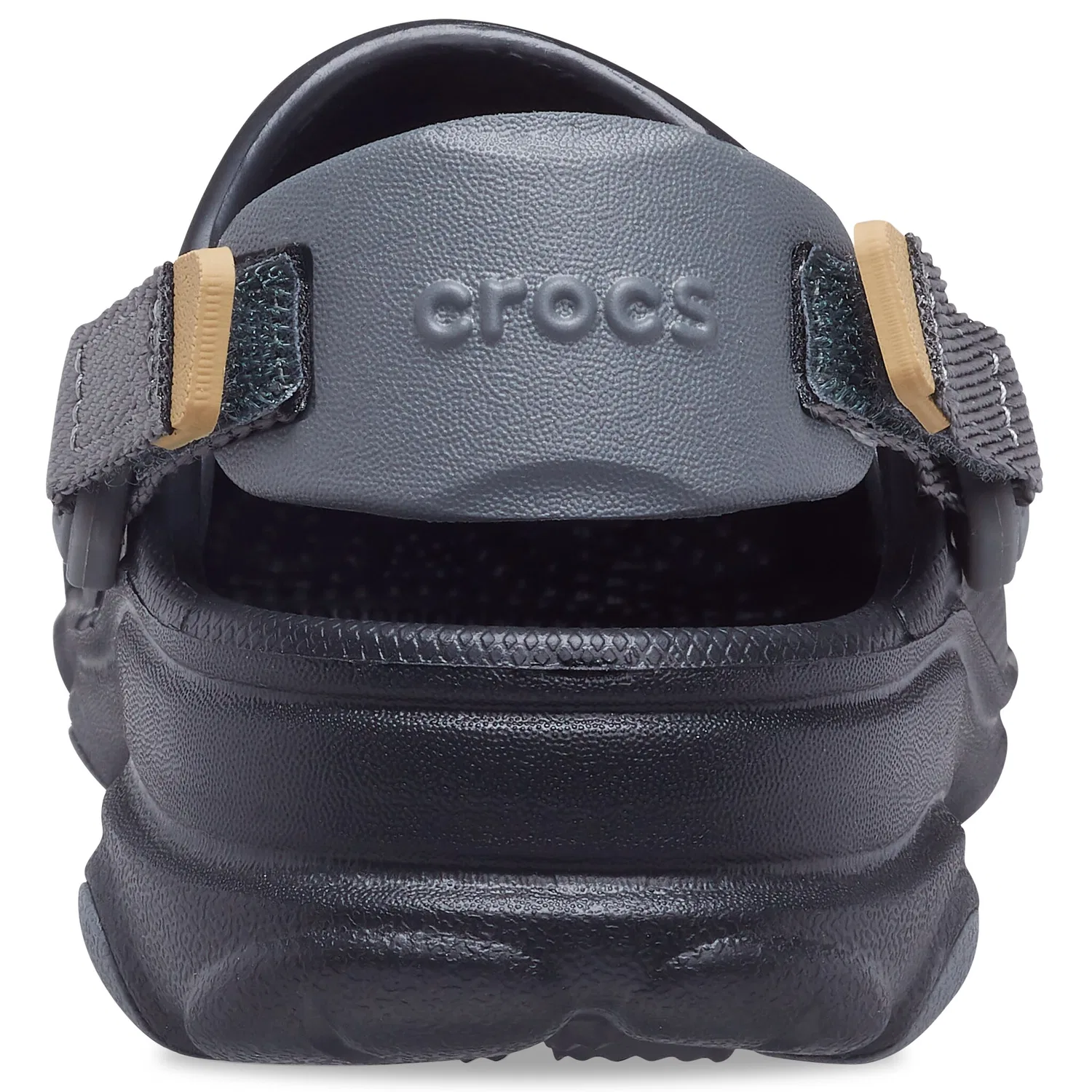 Детские клоги с открытой пяткой и ремешком Crocs, Black — фото 2