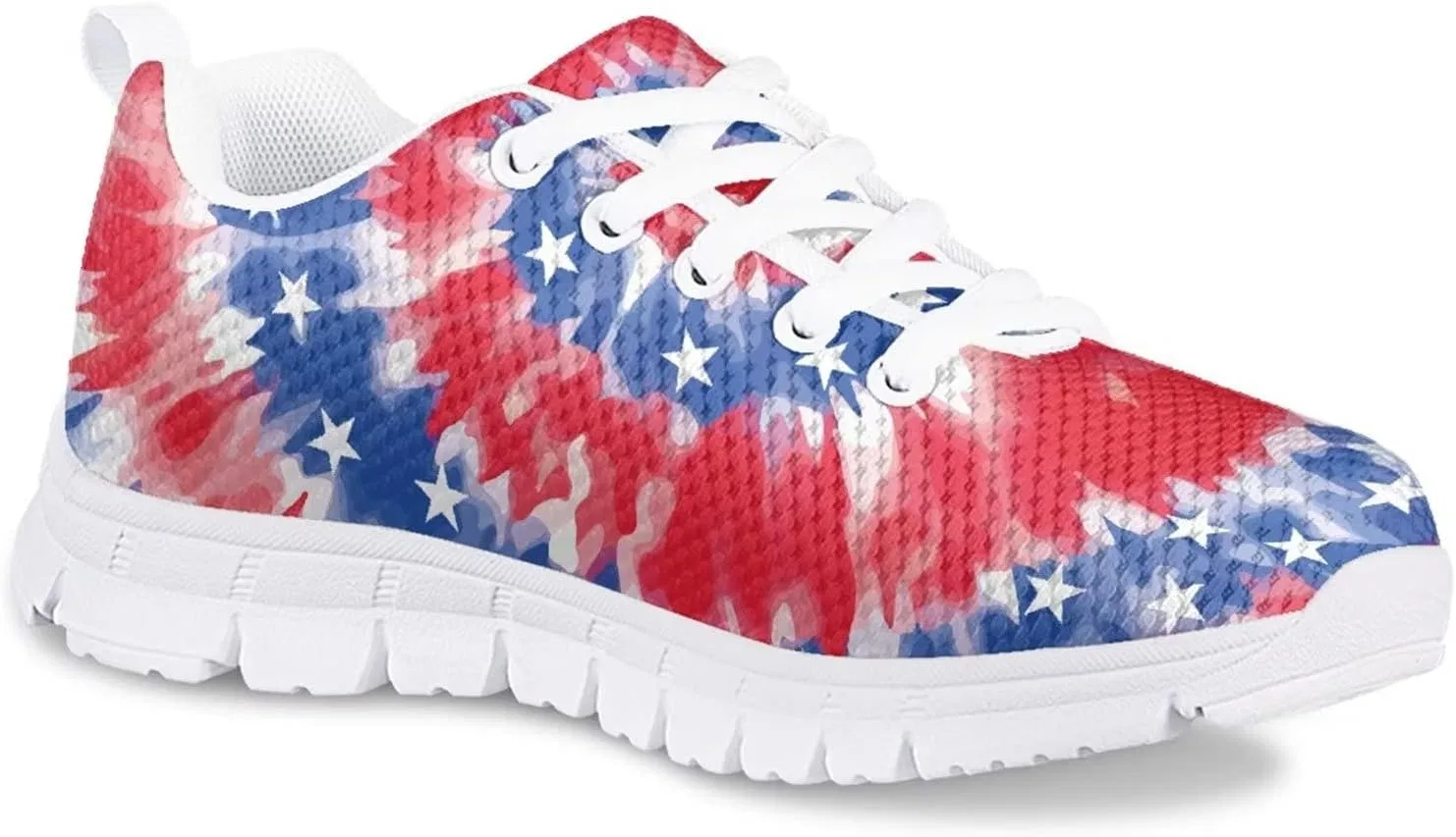 Детские кроссовки для девочек с легким верхом UNICEU, American Flag Tie Dye