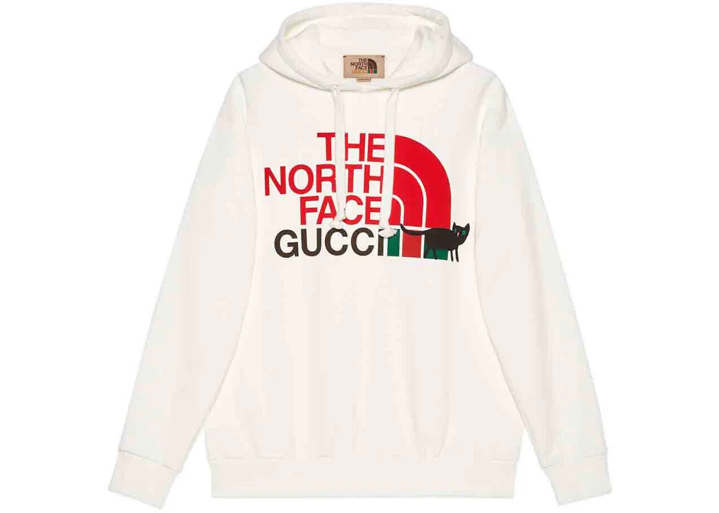 Мужской свитшот с принтом Gucci x The North Face Sweatshirt Gucci, Off White
