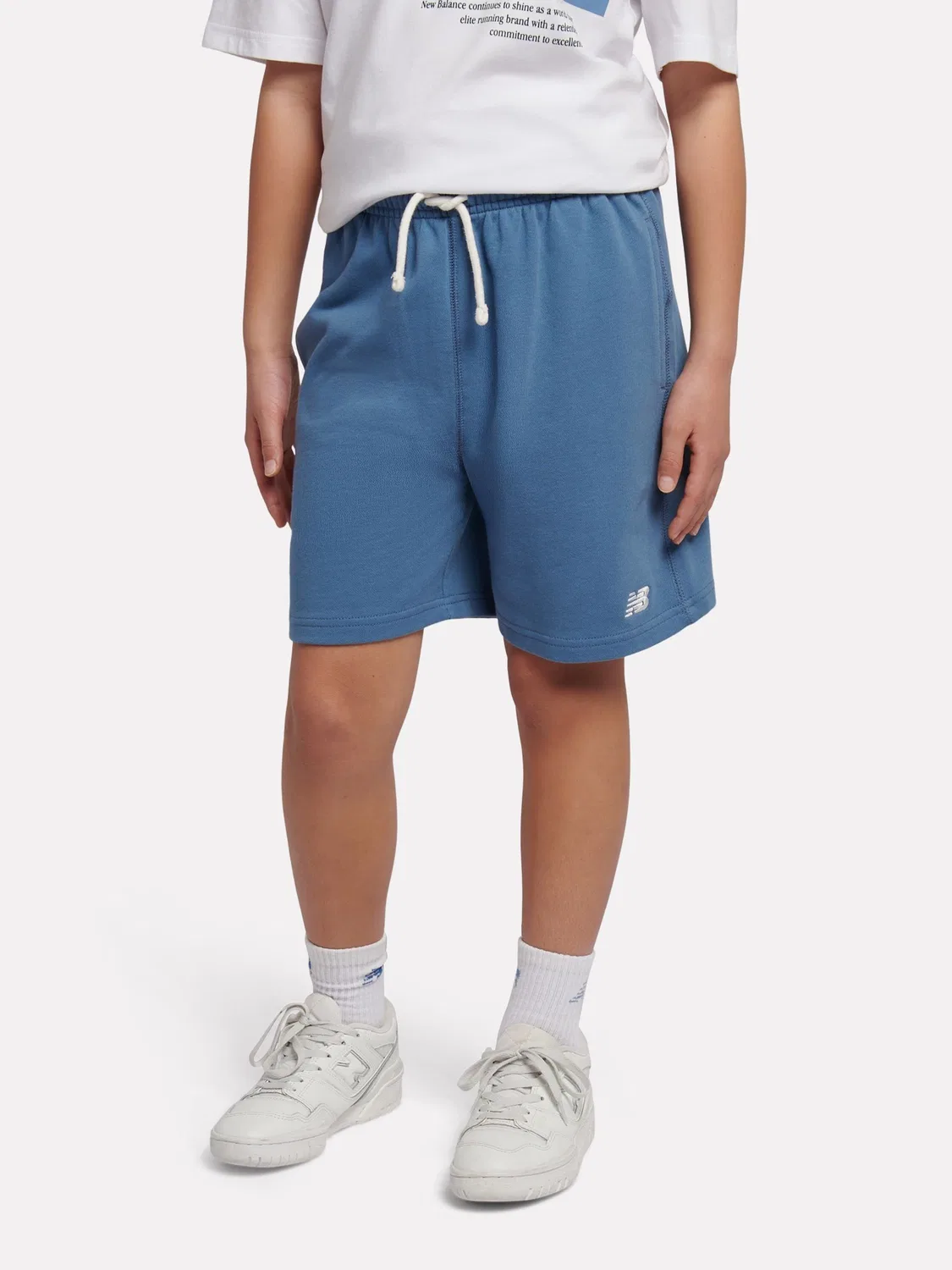 Шорты из французского терри New Balance, синие