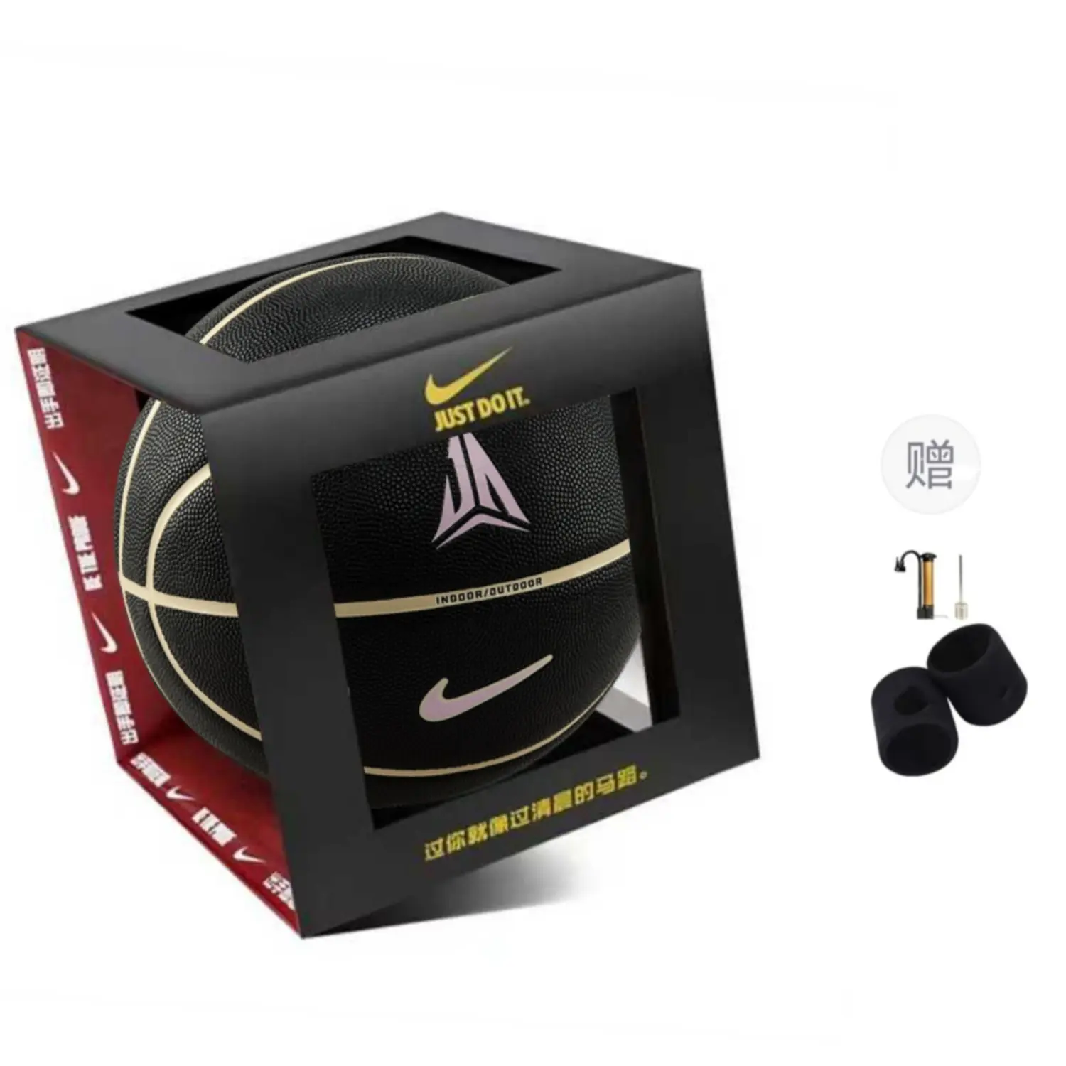 

Nike Баскетбольный мяч Ja All-Court 8P Rubber черный размер 7 тренировочный unisex