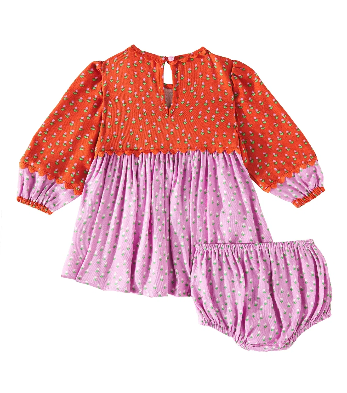 Комплект из платья и панталон для малышей Stella McCartney Kids, розовый — фото 4