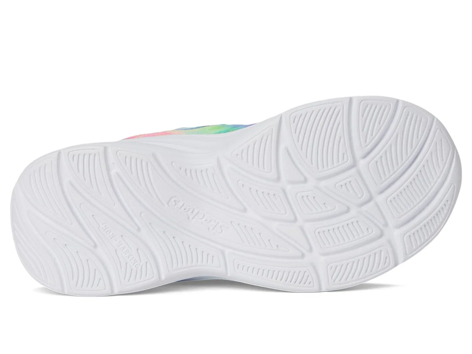Детские кроссовки для девочек с принтом Aloha Dream Skechers, Turquoise Multicoloured — фото 4