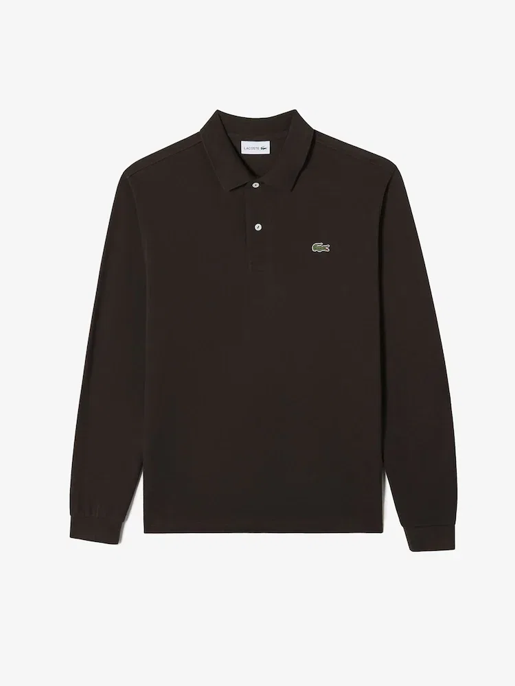 Футболка с длинным рукавом Regular Fit LACOSTE, Dark Brown — фото 4