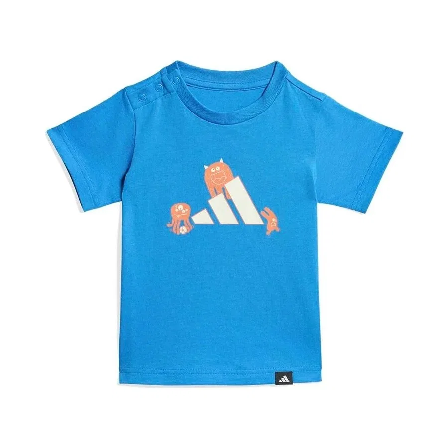 Футболка для малышей с коротким рукавом I TIRONS T adidas, Синий