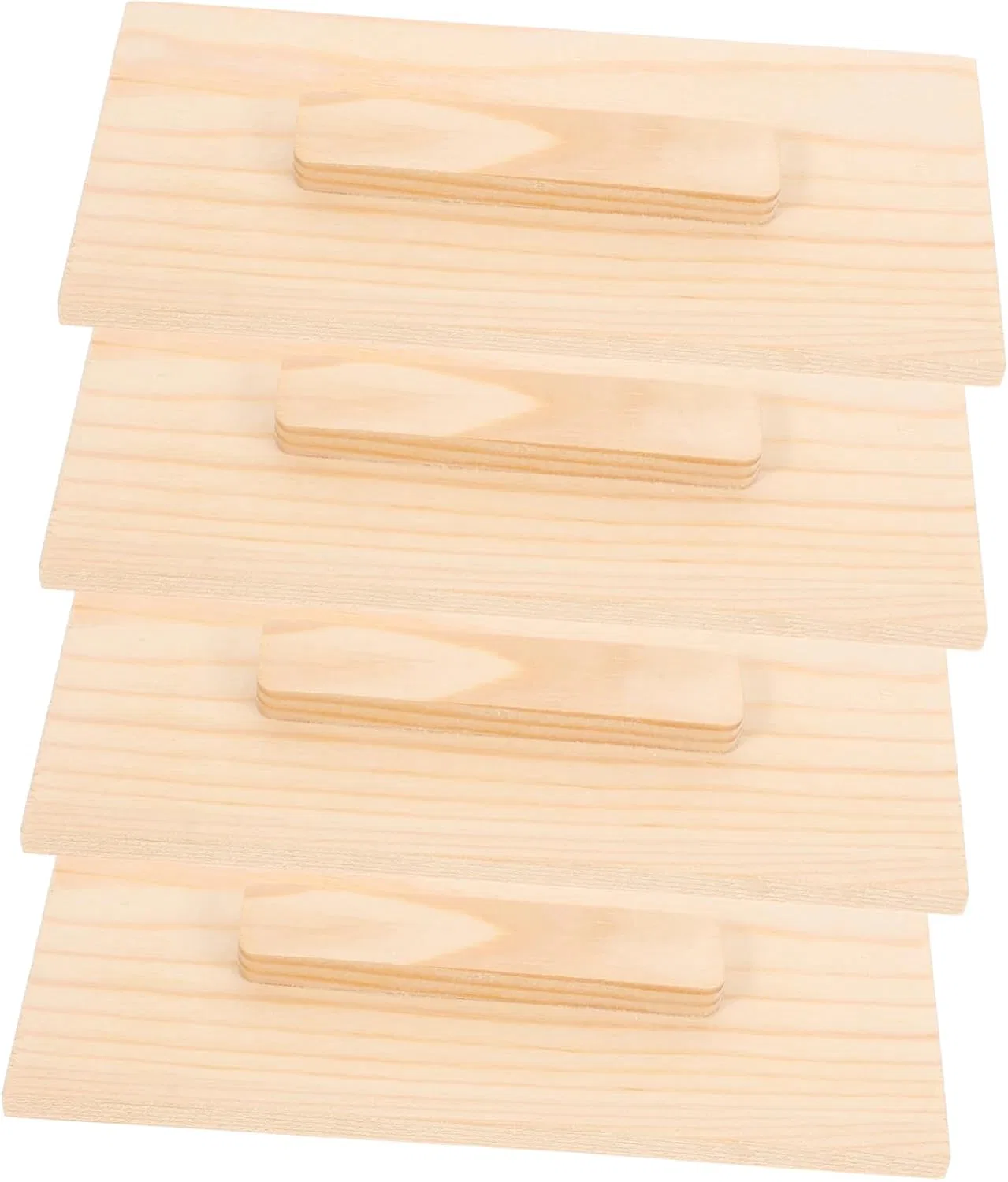 Форма для мыла прямоугольная, деревянная, 4 шт, 16.8x8x0.7 см, Beige Diyeah