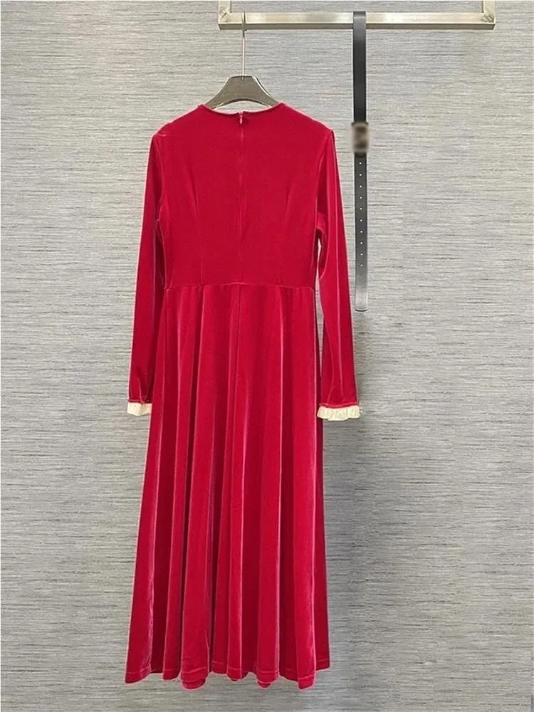 Женское коктейльное платье с бриллиантовой отделкой и поясом, Black — фото 4