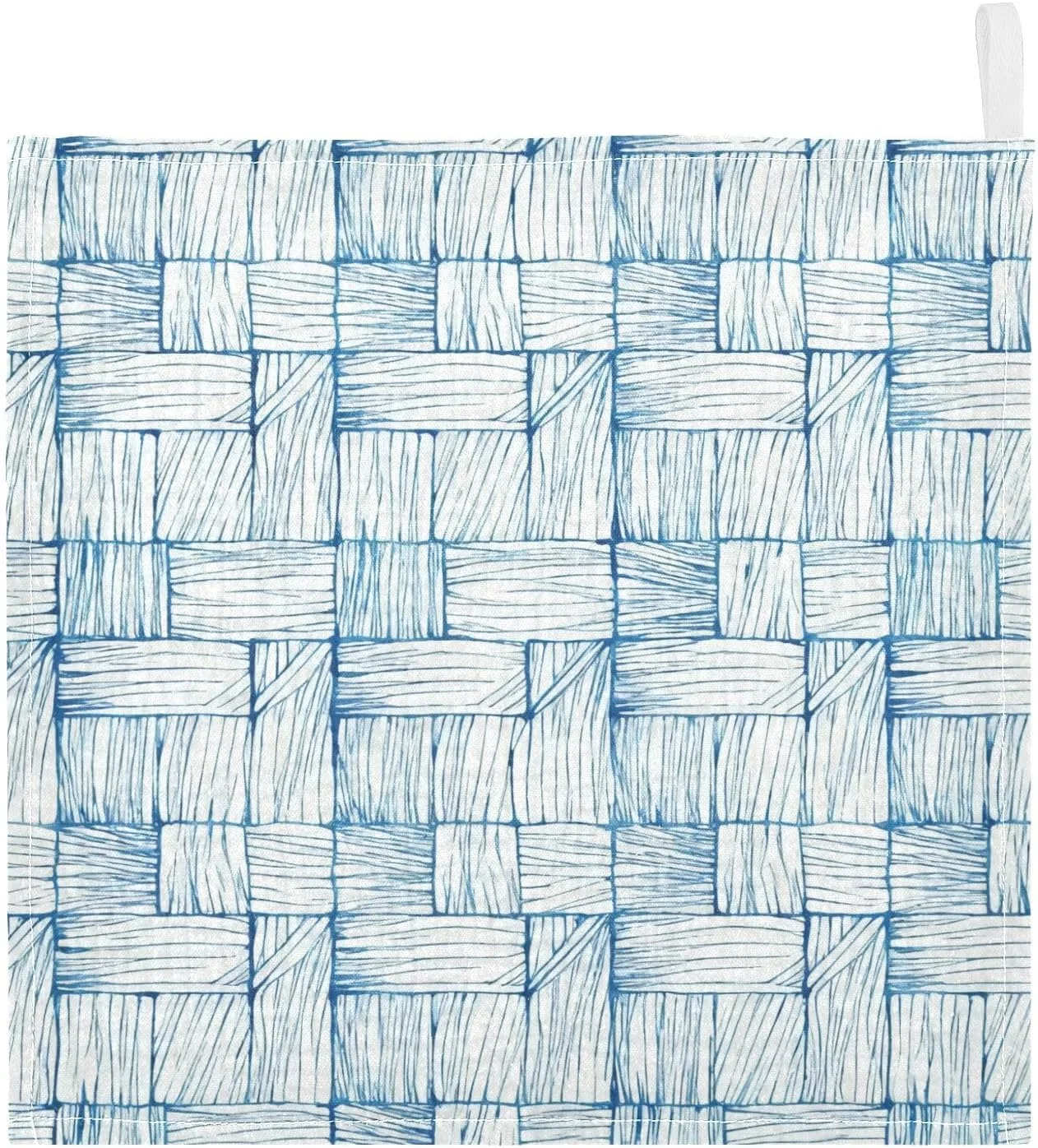 Махровая салфетка для лица из муслина GuoChe, 5 шт, 30x30 см, Синий узор