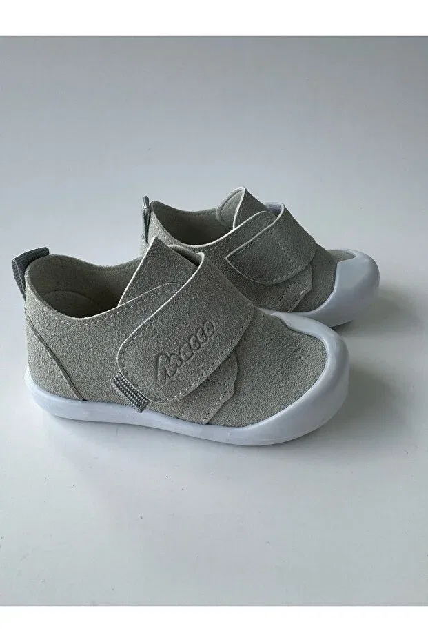 Детские ортопедические туфли на липучке Macco Shoes, Gray — фото 2