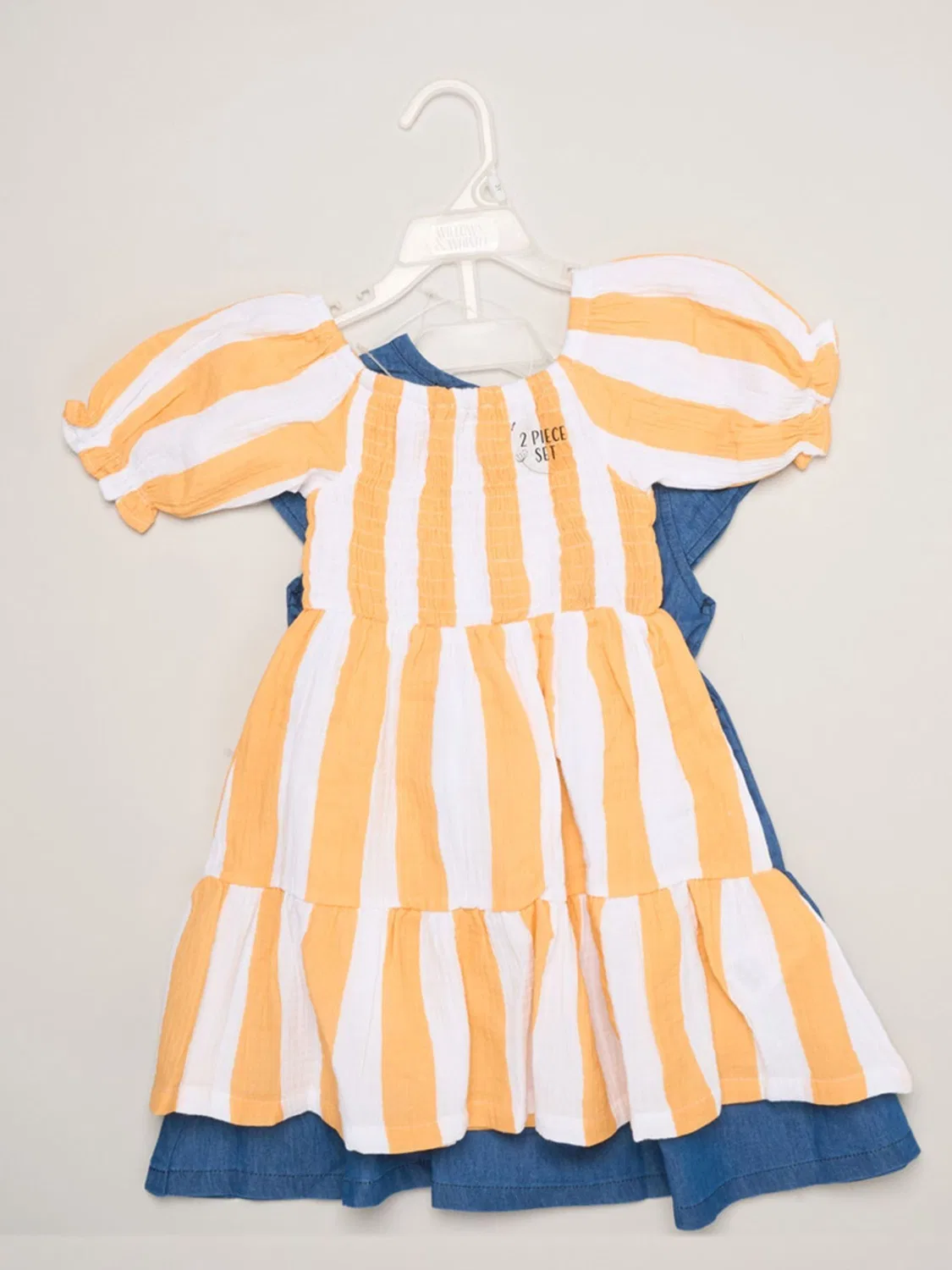 Платье Miss Orange Floral Print And Chambray Dresses 2 Pack, оранжевый — фото 2