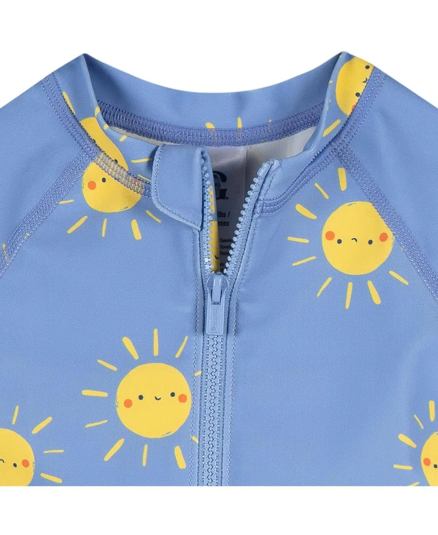 Детский рашгард с длинным рукавом, с принтом Gerber, Sunshine Smiles — фото 4