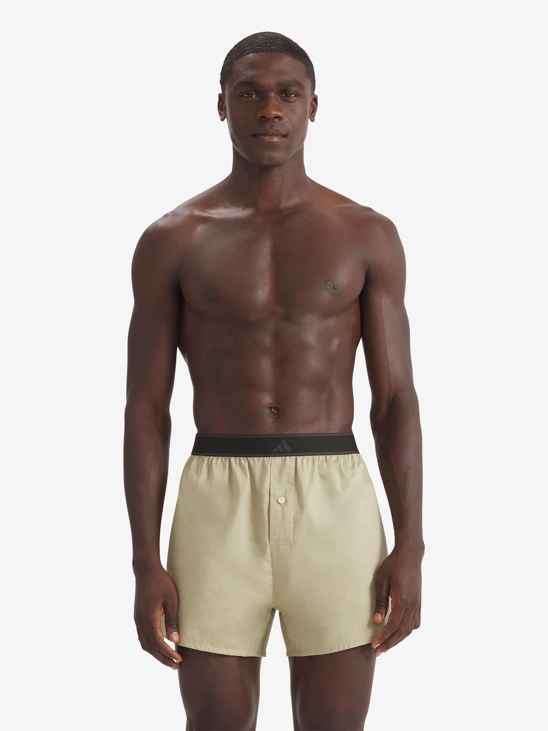Мужские боксеры с принтом Active Woven Adidas, Beige / Khaki / Schwarz — фото 2