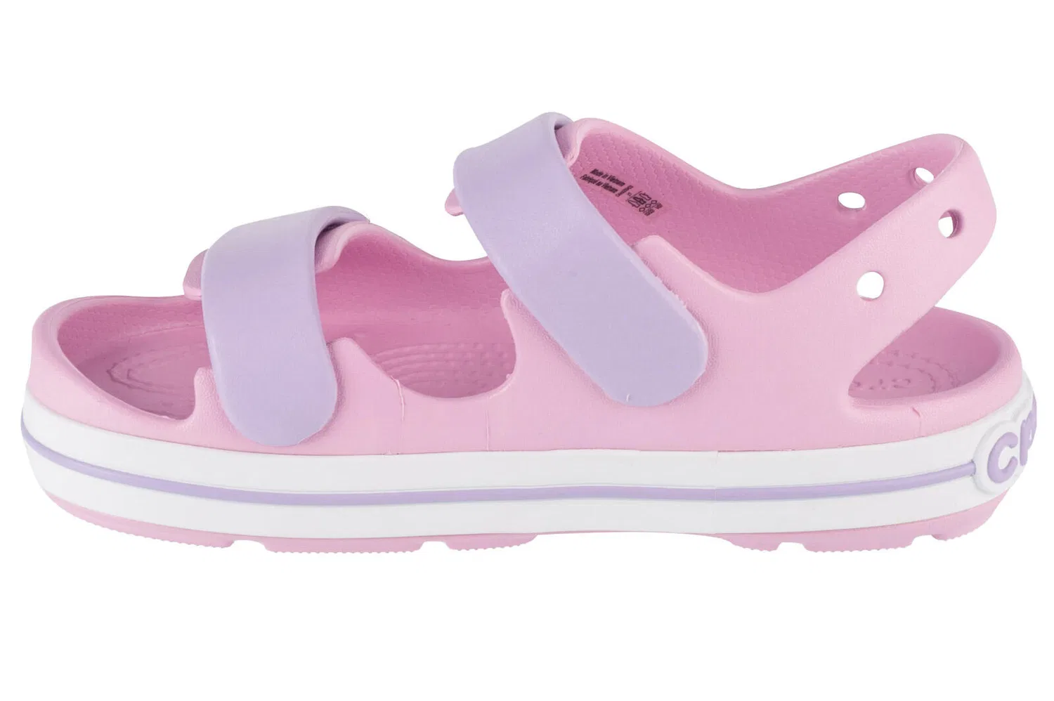 Детские сандалии с закрытым носком Crocband Cruiser Sandal K Crocs, Ballerina Lavender — фото 2