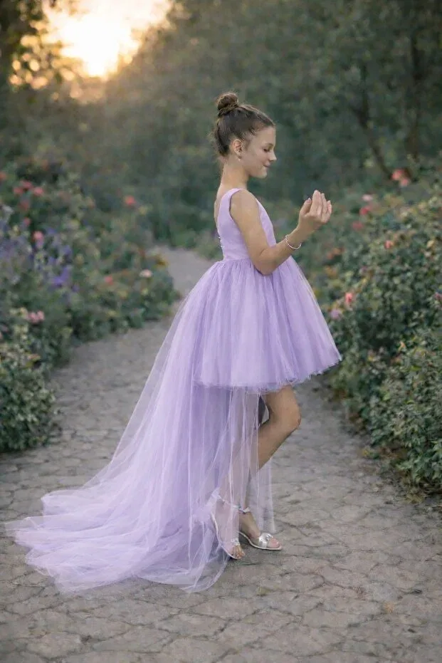 Детское платье для девочек без рукавов Nsmkidslife, Lilac — фото 2