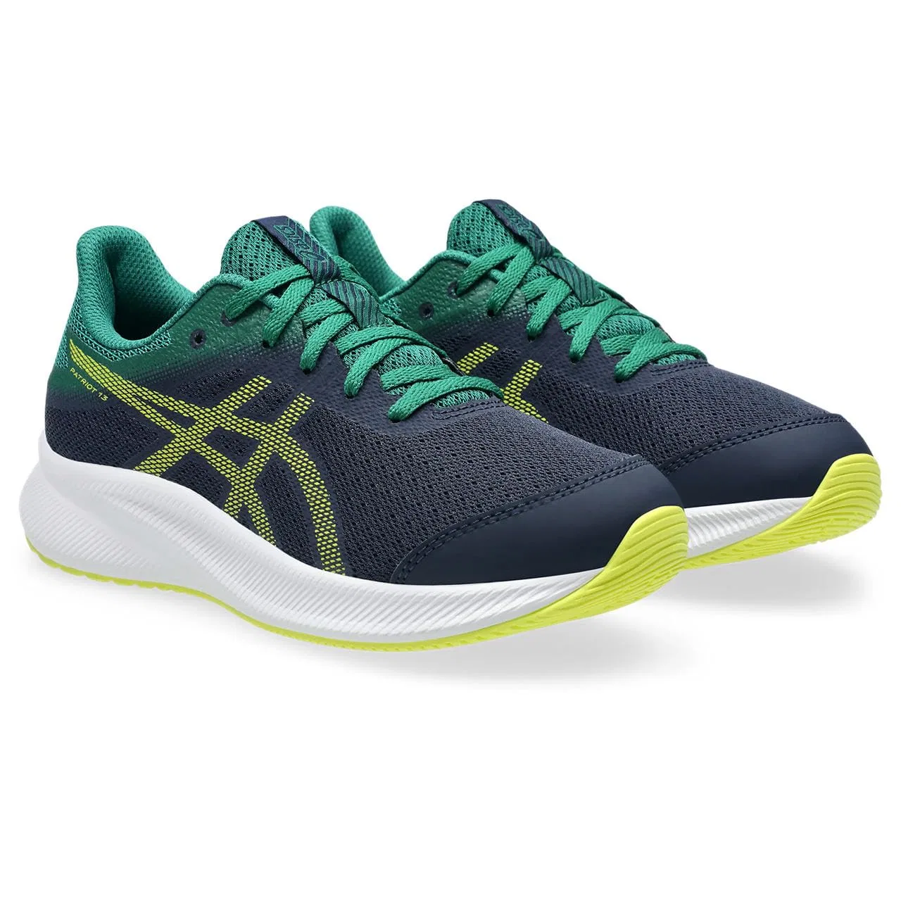 Детские кроссовки для мальчиков с амортизацией Patriot 13 Gs ASICS, Midnight Citron