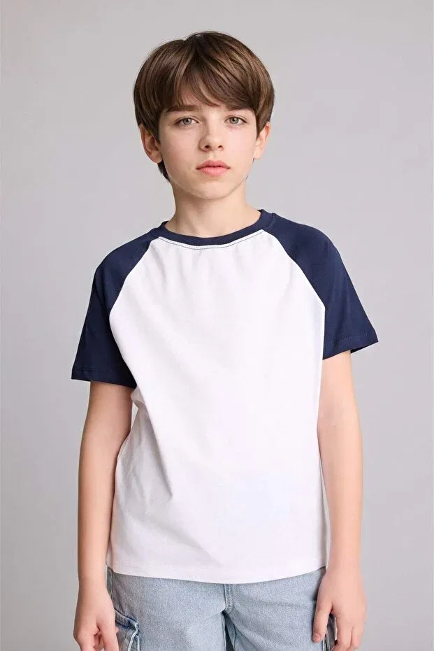Детская футболка для мальчиков хлопковая Defacto, White-Wt34