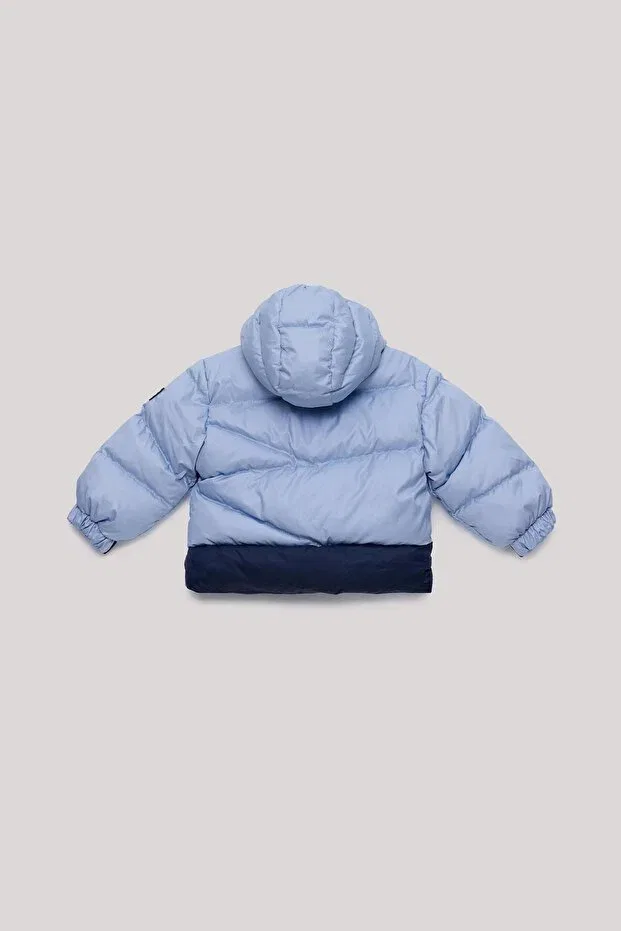Детское пальто для девочек с капюшоном Gb Baby, Blue — фото 2