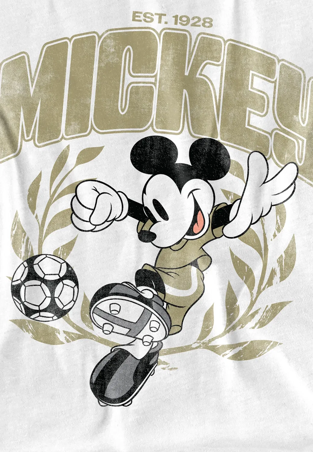 Футболка с принтом Микки Мауса и лавровым венком Disney, White — фото 3