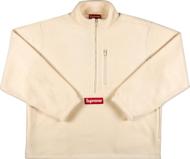 

Пуловер Supreme x Polartec Half Zip Pullover 'Natural', кремовый, Бежевый, Пуловер Supreme x Polartec Half Zip Pullover 'Natural', кремовый