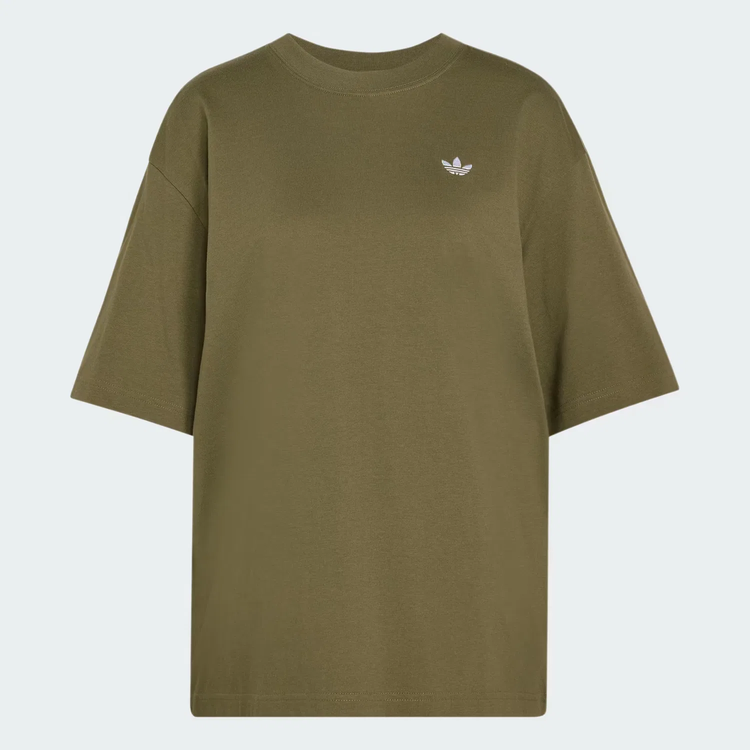 Женская футболка оверсайз Essentials Boyfriend Tee Adidas Originals, Olive Strata — фото 4