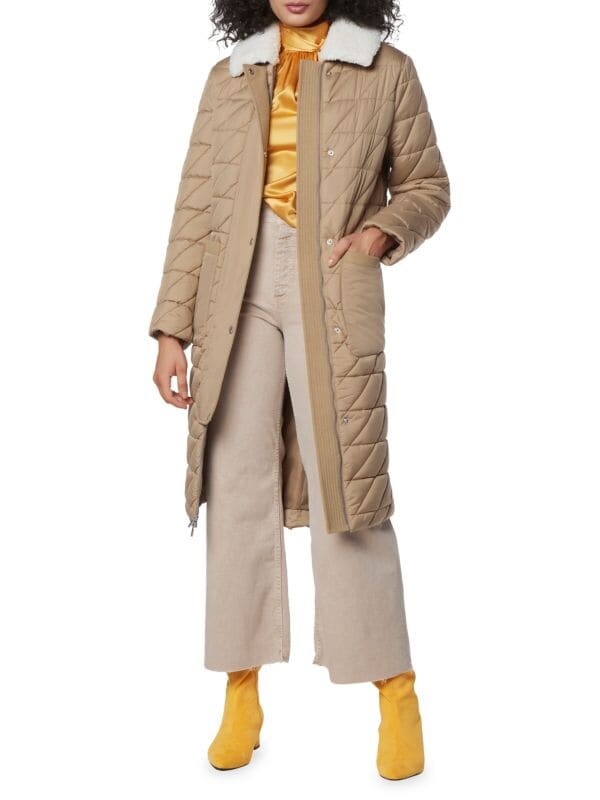 

Длинный Стеганый Пуховик Andrew Marc Maxine, khaki, Черный, Длинный Стеганый Пуховик Andrew Marc Maxine, khaki