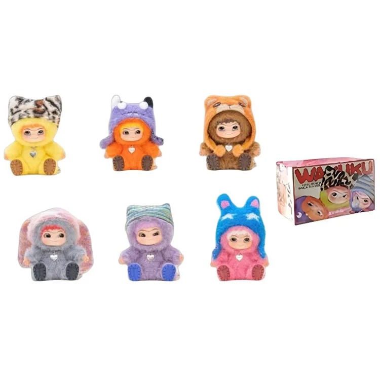 

Сюрприз-бокс с коллекционной фигуркой Wakuku Furry Fun Party 15 см, 6 штук