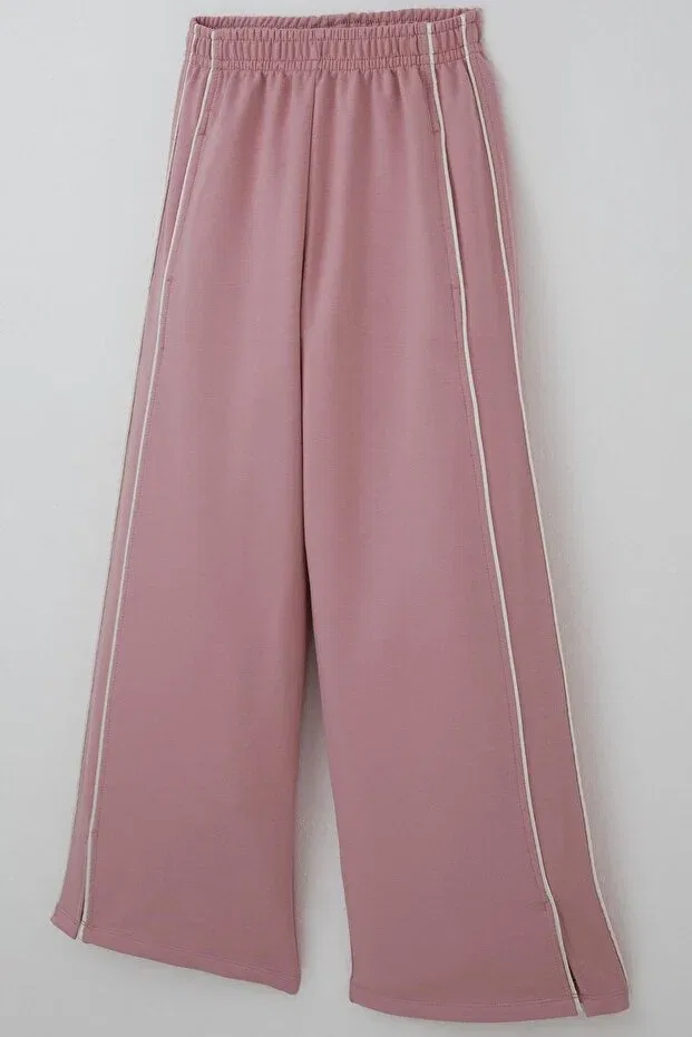 Детские спортивные штаны для девочек с широкой штаниной Breeze, Rose Dry — фото 3