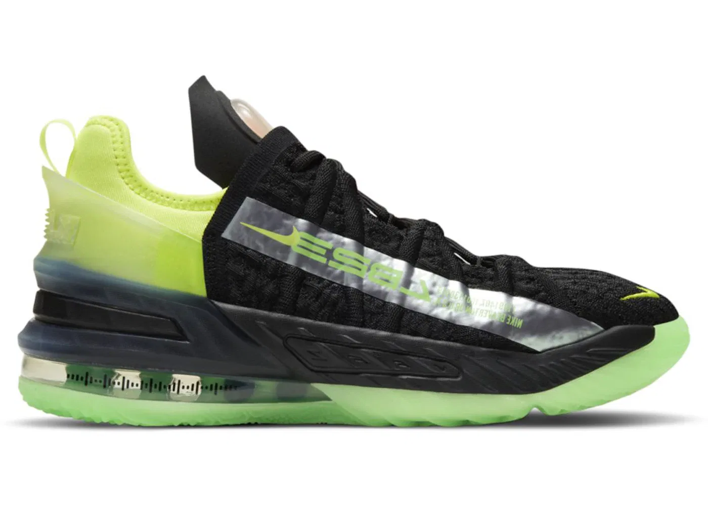 Детские кроссовки для баскетбола Nike LeBron 18 Black/Bright Crimson/Total Orange/Volt